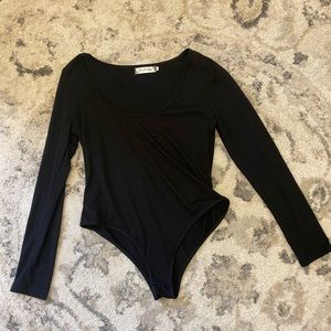 FeiTong Long Sleeve One Piece body suit Black Women’s Small